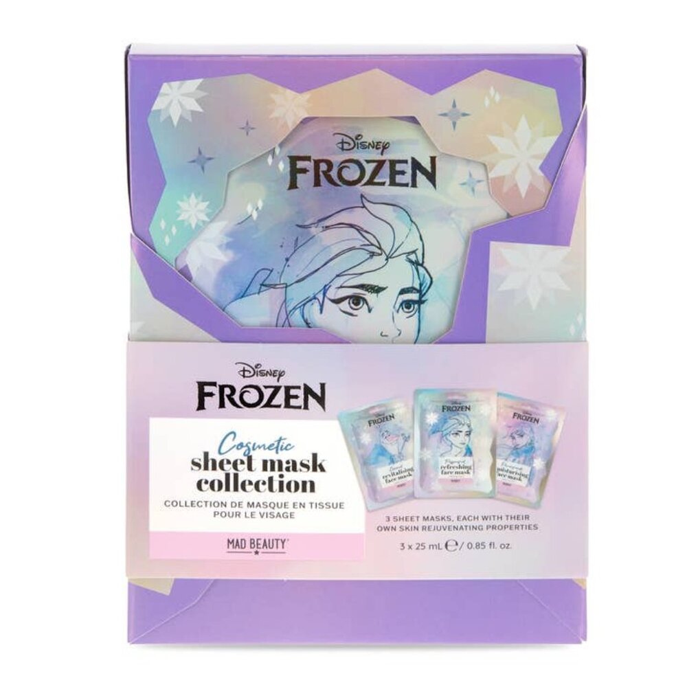NEW MAD BEAUTY Disney Frozen Face Mask 3pc Set